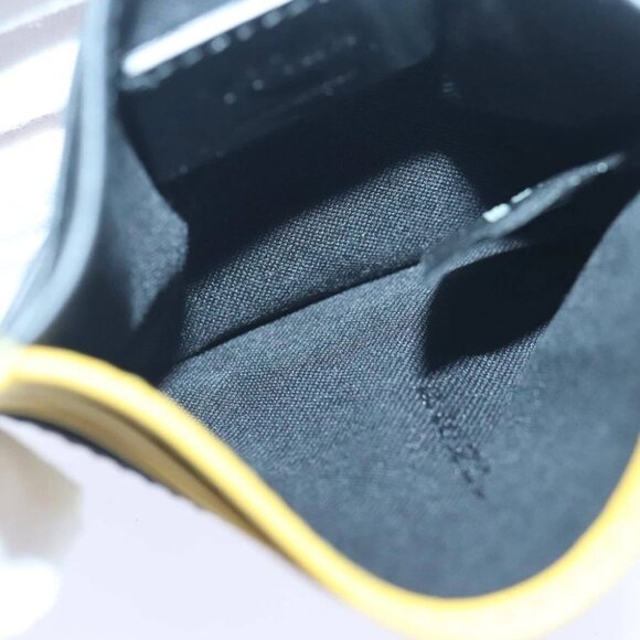 FENDI Card Case Leather Yellow Auth ac3270V - Picture 10 of 14